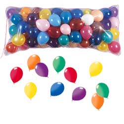 150 adet renkli balon yamuru hizmeti 